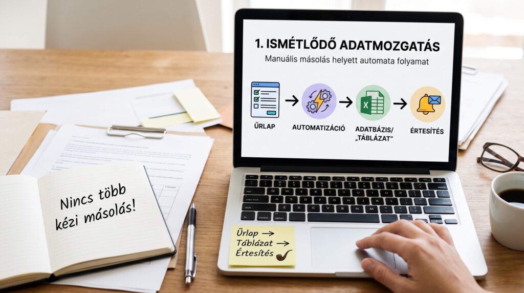 feladatok automatizálása adatmozgatás