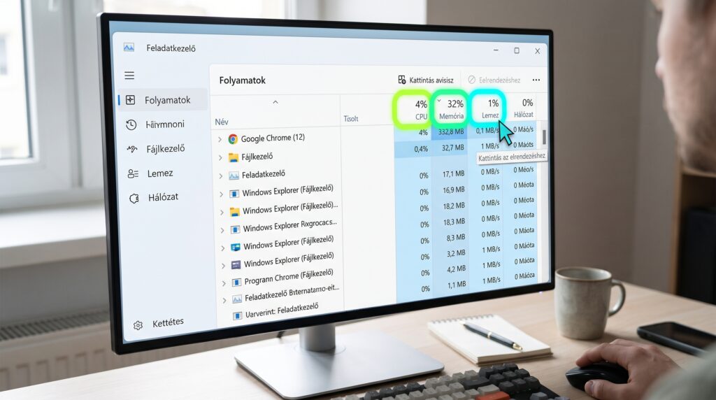 lassú Windows Feladatkezelő ellenőrzés