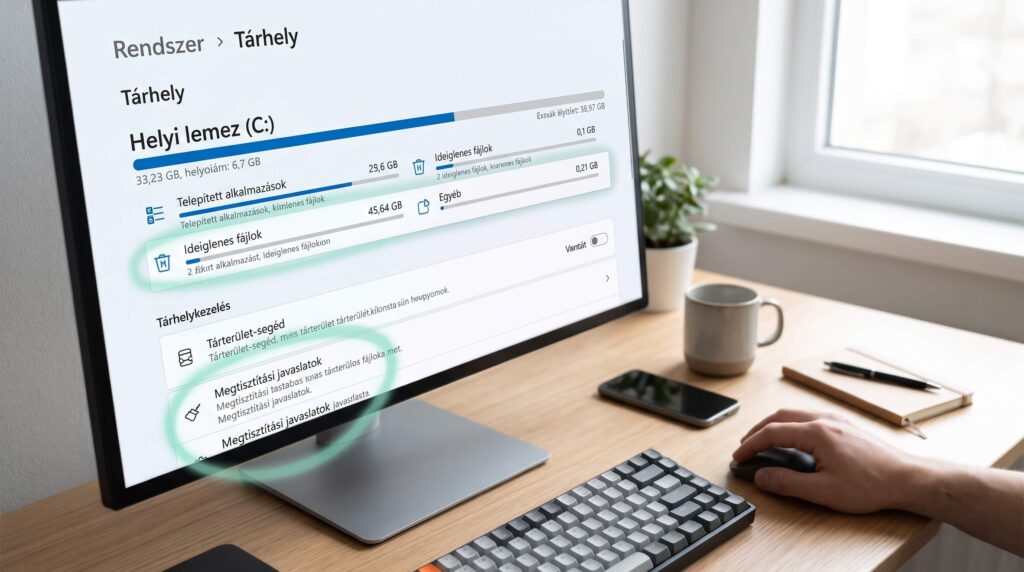 lassú Windows tárhely ellenőrzése